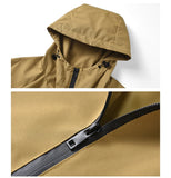 Riolio  Spring Autumn Men's Anorak Jackets Fashion Man Half zip Streetwear Hip Hop Hooded Coats Men Windbreaker Waterproof Zipper Jacket