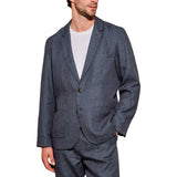 Riolio  Men's Suit 3 Pieces Blazer Pants Bow Collar Linen Fabric Wedding Tuxedos Work Business Formal