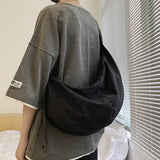 Riolio  Men's and women's shoulder bag leisure student bag high quality Oxford women's messenger bag waterproof outdoor fitness bag