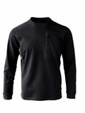 Riolio Lightweight Fce Long Sve T-irt Outdoor Men's round Ne Sweatirt Qui Dry Breathable Base Layer Spring Autumn