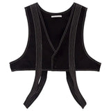 Riolio  Summer New Niche Design Outer Workwear Korean Style High-end Functional Cargo Suit Vest Men's Jacket Trendy Vest Aesthetic Chic