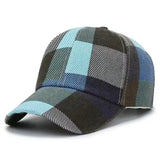 Riolio New Unisex Spring Summer Women Men Plaid Baseball Caps Outdoor Cool Lady Male Sun Cap Hat for Women Men Fashion