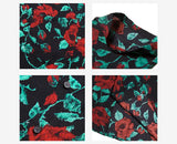 Riolio  Street Retro Short-sleeved Shirt Korean Style Trendy Loose Casual Floral Shirt