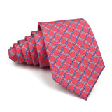 Riolio  High Quality Classic Men's 7.5cm Tie Soft Smooth Green Blue Colorful Paisley Flower Necktie Daily Wear Business Accessories Gift
