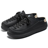 Riolio  Wide Toe Summer Men Half Slippers Breathable Lightweight Mens Casual Shoes Comfortable Walking Sneakers Non-slip Male Flats Lazy