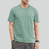 Riolio  100% Cotton High Quality Men's T-Shirt Solid Color Classic Timeless Simple Style Fashion Tops Versatile Unisex Kids Daily Tees