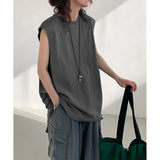 Riolio Summer Men Trendy Casual Streetwear Oversized Sleeveless T-shirt Youth Y2K Hip Hop Cotton Tank Tops Sports Basketball Vest