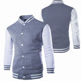 Riolio Fashion Slim Fit Baseball Men's Coat Personalized Casual Sports Male Jacket  New Printed Stand Up Collar Cardigan Outwear