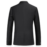 Riolio Men's Business Fashion High Quality Gentleman Black 2 Piece Suit Set / Blazers Coat Jacket Pants Classic Trousers