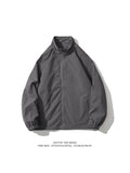 Riolio American Sle Men's Spring Oversize Baseball Jaet Stand Collar 's Coat Windproof Polyester Casual Outerwear