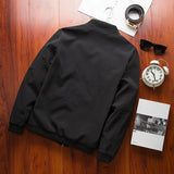 Riolio Men's Bomber Zipper Jacket Male Casual Streetwear Hip Hop Slim Fit Pilot Baseball Coats Men Clothing