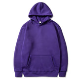 Riolio Men's and Women's Solid Color Pocket Hoodies Sports Fitness Sweatshirts Fashionable Casual Pullovers Multi Color