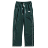 Riolio  Men's New Woven Trousers High Street Trend Retro Casual Cuff Long Pants