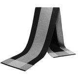 Riolio  Men Scarf For Man Winter Copy Cashmere Shawl Luxury Brand Scarf Soft Keep Warm Outdoor Grey Knit Neckerchief Men Shawl Wrap Gift