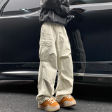Riolio  Y2K Big Pocket Men's Cargo Pants Japanese New Harajuku Loose Straight Wide Leg Trousers Baggy Pants Man Hip Hop Sweatpants