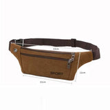 Riolio Men Sport Outdoor Women Phone Pack Waist Belt Bag Canvas Money Pouch Chest Bag Waist Packs Canvas Bags