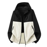 Riolio  Men's Lightweight Hooded Windbreaker Jacket Plus Size Casual Outdoor Hiking Running Jacket with Zipper Pockets Running Coat