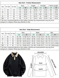 Riolio Hoodie for Men Polo Collar Sweatshirt Colorblock Streetwear Pullover Unisex Fall Winter Jumper Old Money Aesthetic Sweats