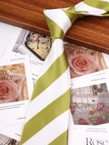 Riolio  Woven Striped Ties For Men Women Jacquard Neck Tie For Wedding Business Classic Groom Neckties Fashion Men's Neck Tie