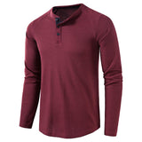 New Long Sleeve T Shirt for Men Solid Spring Summer Casual Mens T-shirt Breathable Male Tops Fashion Clothes Men's T-shirts