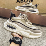 Riolio  Men's Casual Sports Shoes, Fashionable Thick Soled Skateboarding Shoes, Trendy and Comfortable Men's Shoes Suitable for Outdoor