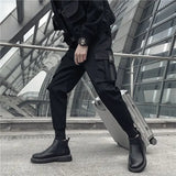 Riolio  Male Trousers Black Slim Autumn Men's Cargo Pants Luxury Luxury Fashion Y2k Cotton Nylon Designer Street Loose Big Size Emo