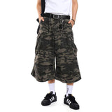 Riolio Men's Camouflage Cargo Jeans Harajuku Y2k Baggy Denim Trousers 90s Aesthetic Jean Pants Vintage 2000s Emo Trashy Clothes