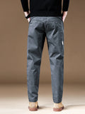Riolio  97% Cotton Men's Cargo Pants Retro Splicing Work Straight Jogger Trousers Fall New Loose Casual Brand Pants Khaki Grey
