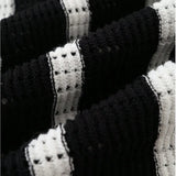 Riolio New British Business Men Striped Polo Shirt Light Luxury Hollow Out Knit Short Sleeve  T-shirts Loose Breathable Knitwear S-2XL