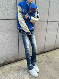 Riolio  Autumn and Spring New Fashion Trend American Vintage Bell-Bottoms Men's Casual Comfortable Sports High-Quality Denim Pants
