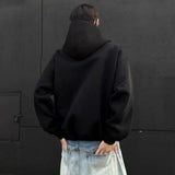 Riolio  New Fashion Harajuku Hoodies Men Zipper Design Irregular Loose Coat Hip Hop Streetwear Sweatshirts Oversize Cardigan Top