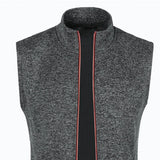 Riolio Autumn and Winter Men's Knitted Velvet Fashion Casual Top Zipper Vest Sleeveless High Neck Fleece Solid Color Men's Wear