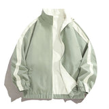Riolio  Spring Autumn Men's Lightweight Bomber Jackets Fashion Men Reversible Zipper Coats Outdoor Men Stand Collar Windbreaker Jackets