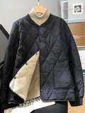 Riolio Men's Thiened Fce Lined Stand Collar Cotton Jaet Inner Wear ort Coat Warm School orm ential Youth Faion