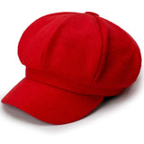 Riolio Woolen Solid Color Beret Fashion Outdoor Cotton Hat Autumn and Winter Windproof Hats Men's and Women's Universal Caps