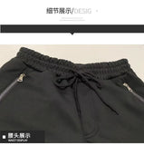 Riolio Sport Pants Men's Korean Autumn Bunched Ankle Pants Stretch Slim Schoolbag Bag Fashion Brand Running Casual Long Pants