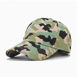 Riolio  Streetwear Camouflage Baseball Cap for Men and Women Unisex Cotton Duckbill Hat Plain Fashion for Outdoor Sunshade Sport Hiking
