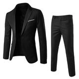 Riolio Men’S Suit Slim 3 Piece Suit Business Wedding Party Vest & Pants Coat Casual Solid Blazers Coat Jacket Luxury