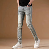 Riolio  Autumn and Spring Fashion Trend American Vintage Straight Leg Pants for Men Casual Comfortable Sports High Quality Denim Pants