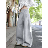 Riolio  Men's Casual Wide-Leg Sweatpants Long Outdoor Sport Trousers Comfortable Loose Fit Men's Pants