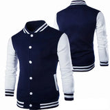Riolio Fashion Slim Fit Baseball Men's Coat Personalized Casual Sports Male Jacket  New Printed Stand Up Collar Cardigan Outwear
