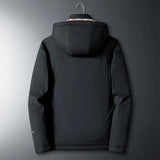 Riolio Hooded New Fleece Parkas Cotton Jacket Men's Cashmere Autumn Winter Windproof Warm Cardigan Thick Jacket Men's Hooded Jacket