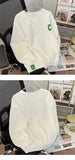 Riolio High-end Jacquard Round Neck Sweatshirt for Men's Spring Autumn Plush Thickened Trendy Design Long-sleeved Base Shirt Aesthetic