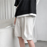 Riolio Men Shorts Solid Chic All-match Summer Thin Baggy Straight Ins Casual Trousers for Male Harajuku Simple Popular Clothing