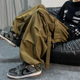 Riolio  Black Cargo Pants for Men Oversize Cargo Trousers Male Green Loose Casual Japanese Streetwear Hip Hop Pocket Big Size