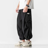 Riolio  Harajuku Y2k Baggy Cargo Pants Joggers Streetwear Ankle-Length Casual Harem Long Trousers Men Wide Leg Oversize New