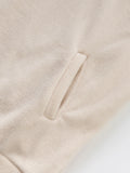 Riolio  Men's Fleece Half-Zip Pullover Casual Stand Collar Sweatshirt with Side Pockets