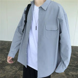 Riolio  Designed Men Trendy Spring and Autumn Long-sleeved Shirt Jacket High-end Top with Inner Shirt Handsome and Handsome in Summer