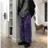 Riolio  Spring Autumn Men's Harajuku Y2K Tie Dye Harem Pants Male High Waist Loose Casual Streetwear Sweatpants Hombre Vintage Trousers