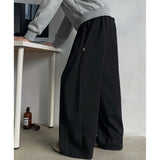Riolio  Casual Pants High Street Sports Long Loose Sweatpants Wide Leg Straight Trousers Men